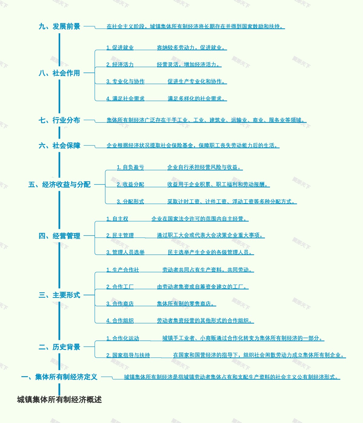 城镇集体所有制经济概述