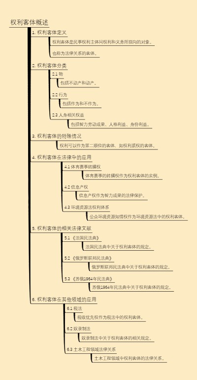 权利客体概述