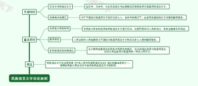 民族语言文字诉讼原则