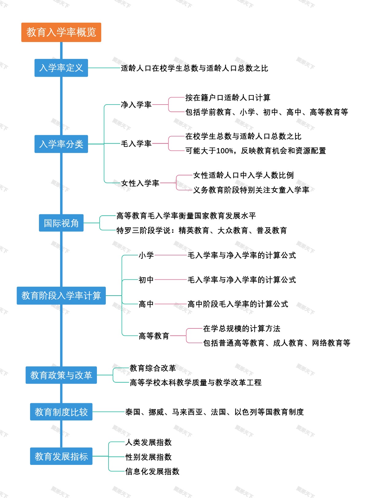 教育入学率概览