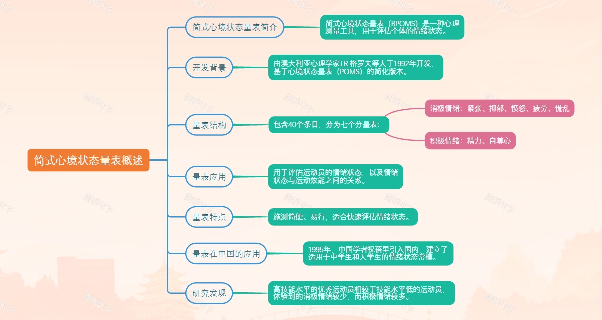 简式心境状态量表概述