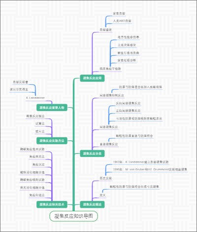 凝集反应知识导图