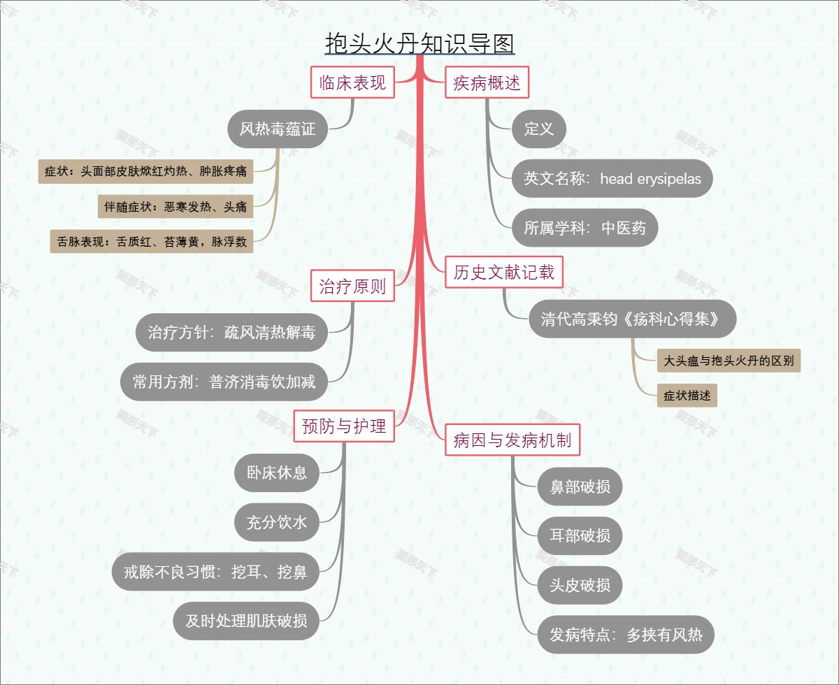 抱头火丹知识导图