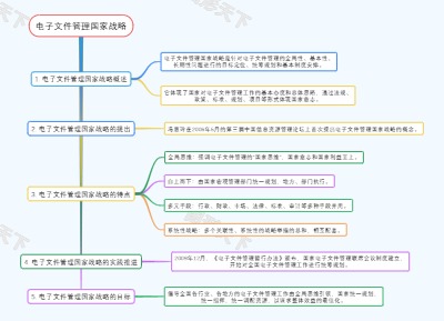 电子文件管理国家战略