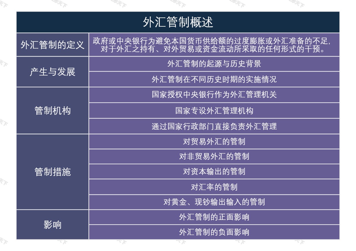 外汇管制概述