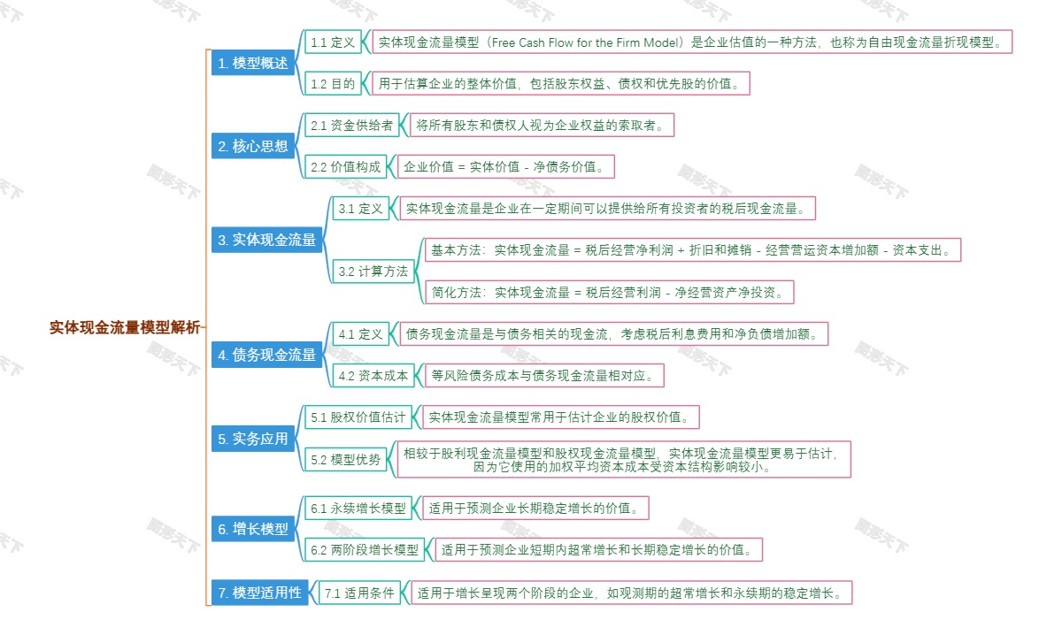 实体现金流量模型解析